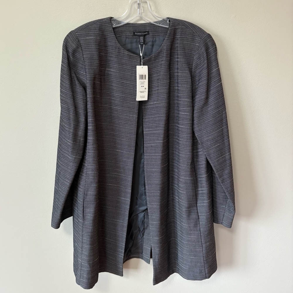 NWT Eileen Fisher Longline Jacket M